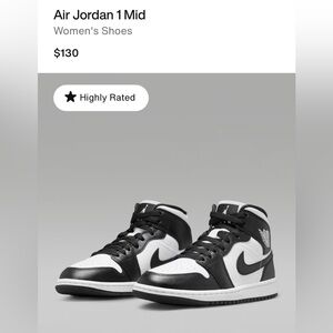 Jordan Mid-Top Sneakers - Black & White